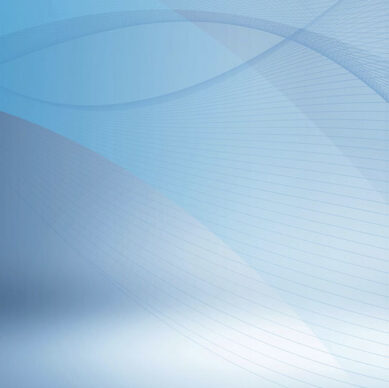 Abstract background with smooth blue and white gradient, featuring flowing curved lines and intersecting wave patterns, creating a sense of depth and motion.